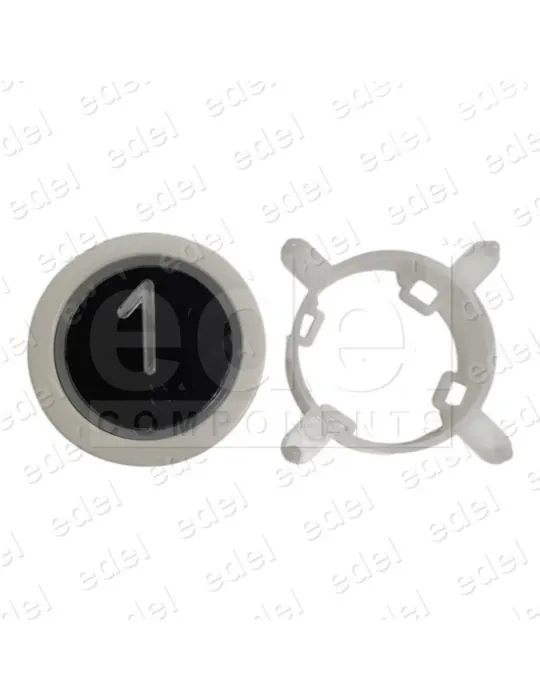 BOUTON EDEL REGLETA WHITE LUM. BLEU 1