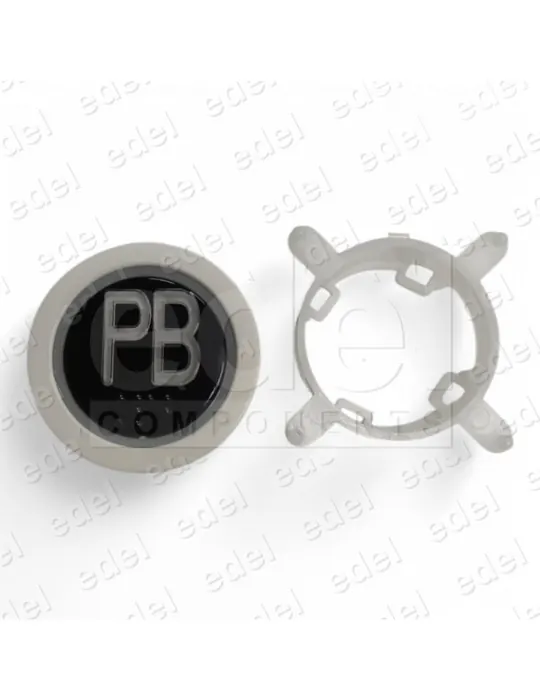 BOUTON EDEL REGLETA WHITE LUM. ROUGE PB