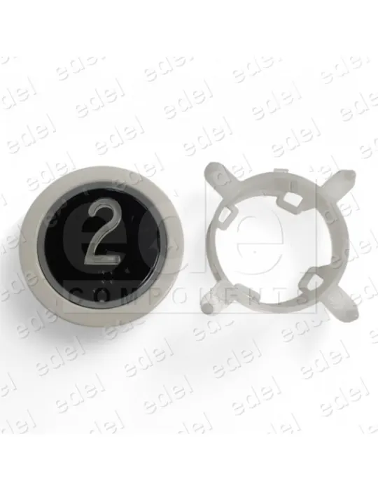 BOUTON EDEL REGLETA WHITE LUM. ROUGE 2