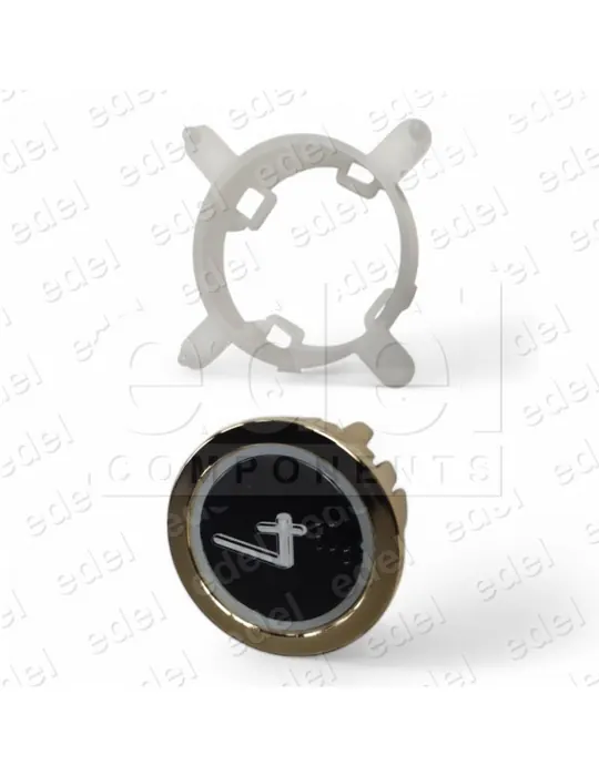 BOUTON EDEL REGLETA DORADO LUM. BLEU 4