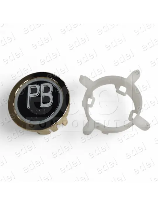 BOUTON EDEL REGLETA DORADO LUM. ROUGE PB