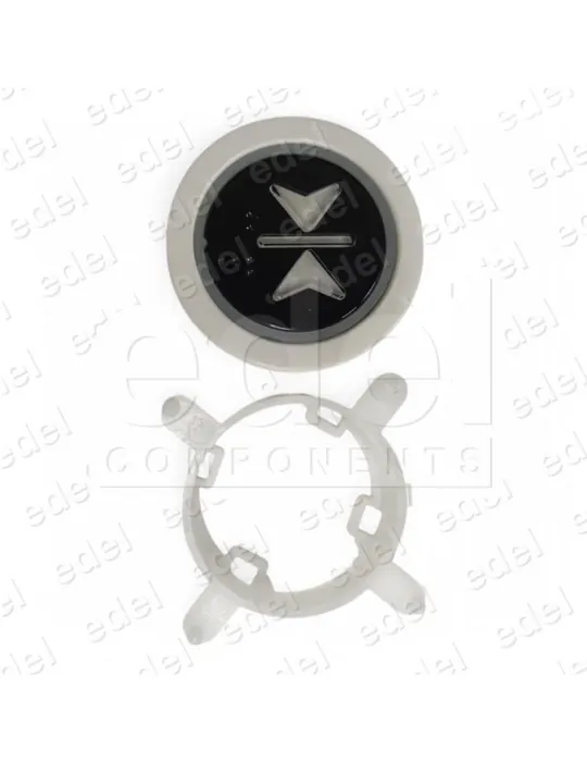BOUTON EDEL REGLETA WHITE NON LUMINEUX FERMETURE PORTES