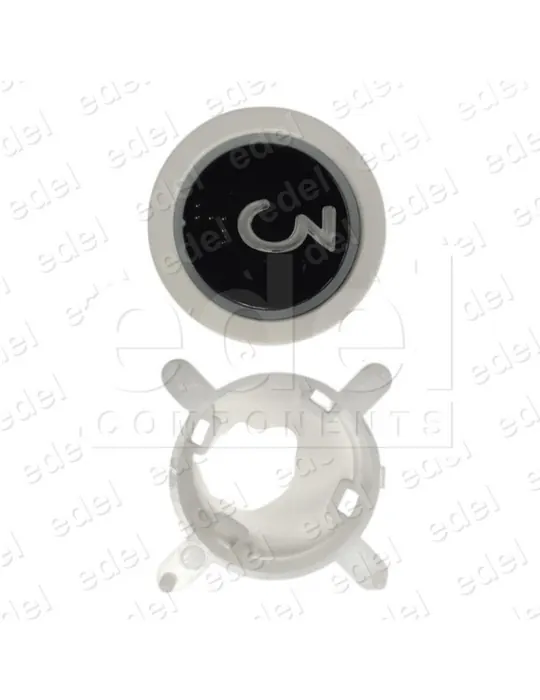 BOUTON EDEL REGLETA WHITE LUM. BLEU 3