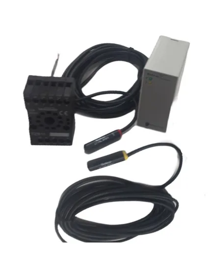 KIT PHOTOCELLULE TELCO ANTI-SOLEIL — ÉMETTEUR, RÉCEPTEUR, AMPLI 230 V
